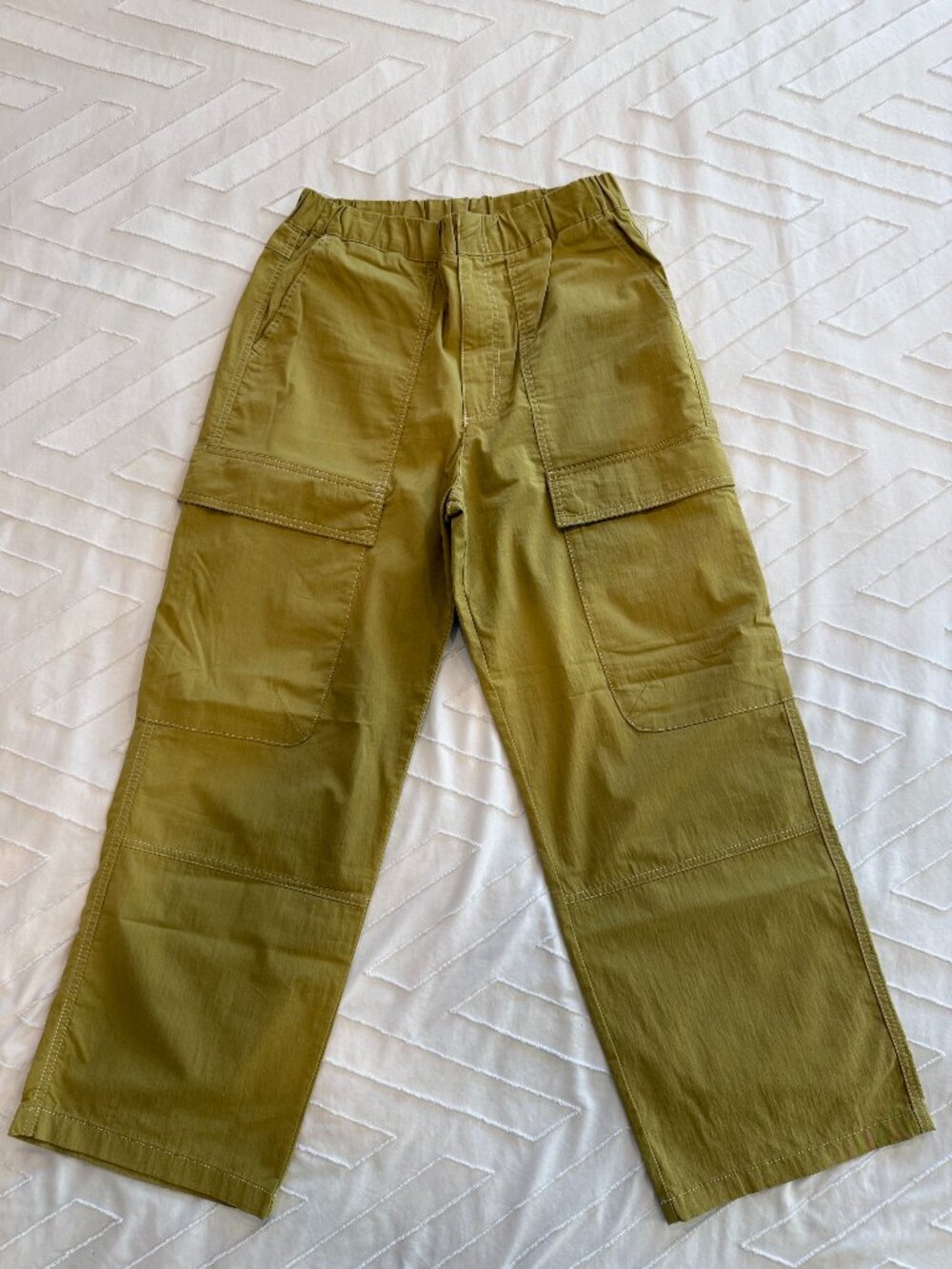 Zara Man Olive Green Utility Cargo Pants Size L